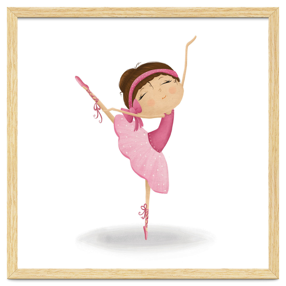 Adorable Ballerina Nursery Print