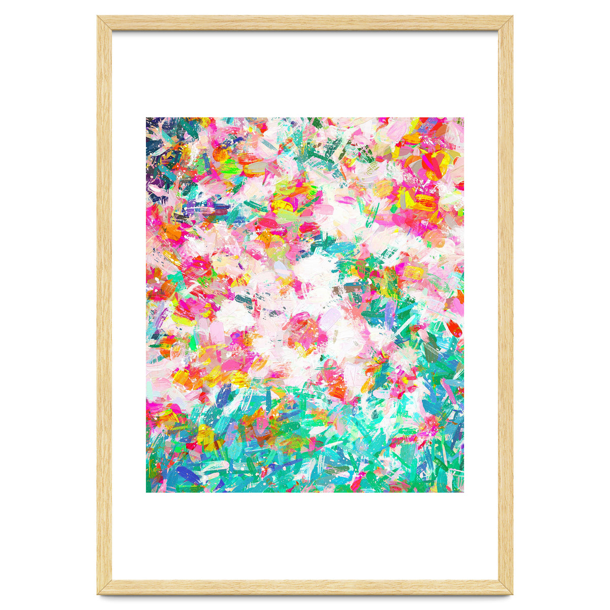 Painted Joy | Abstract Botanical Floral Nature Painting | Spring Meadow Garden