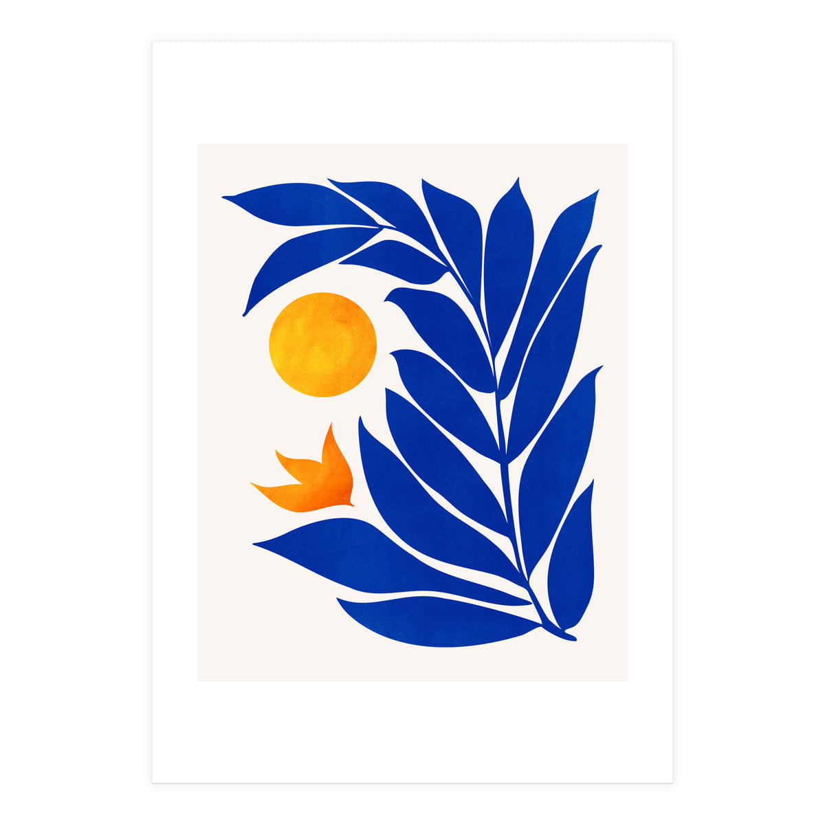 Indigo Garden Sunset (Print Only)