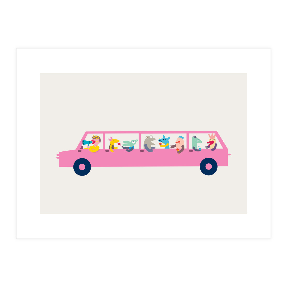 Pink Car (Print Only)