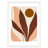 ABSTRACT LEAVES AND SUN - R01