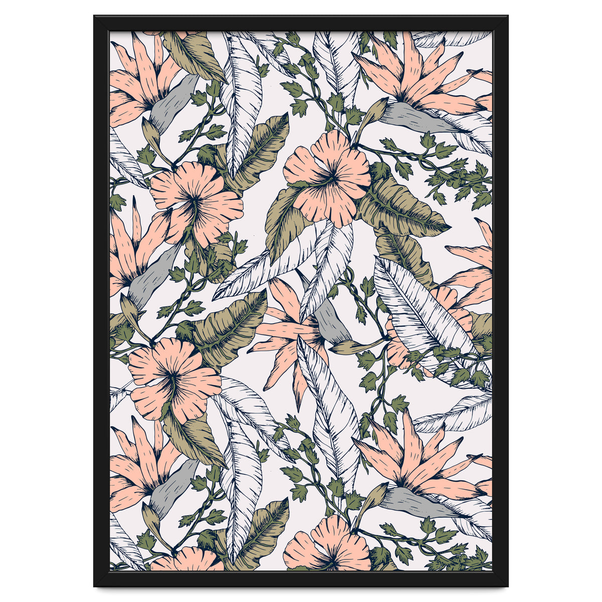 Tropical pattern pastel