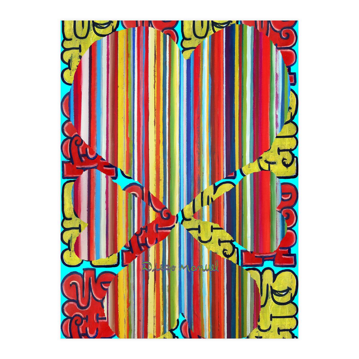 4 Corazones Tapiz 5 (Print Only)