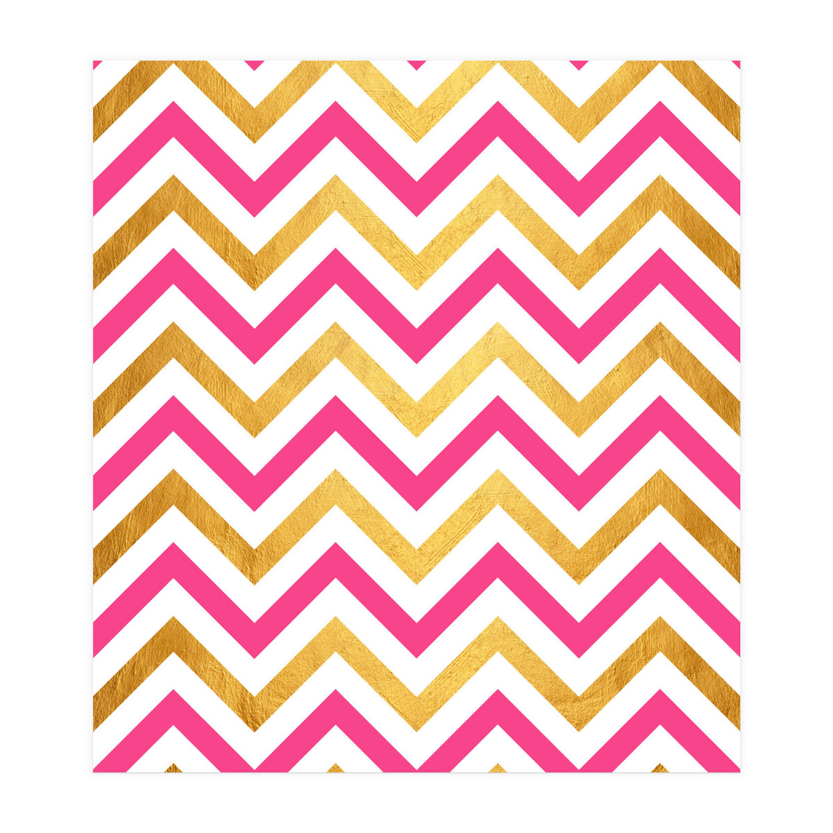 Chevron Golden I (Print Only)