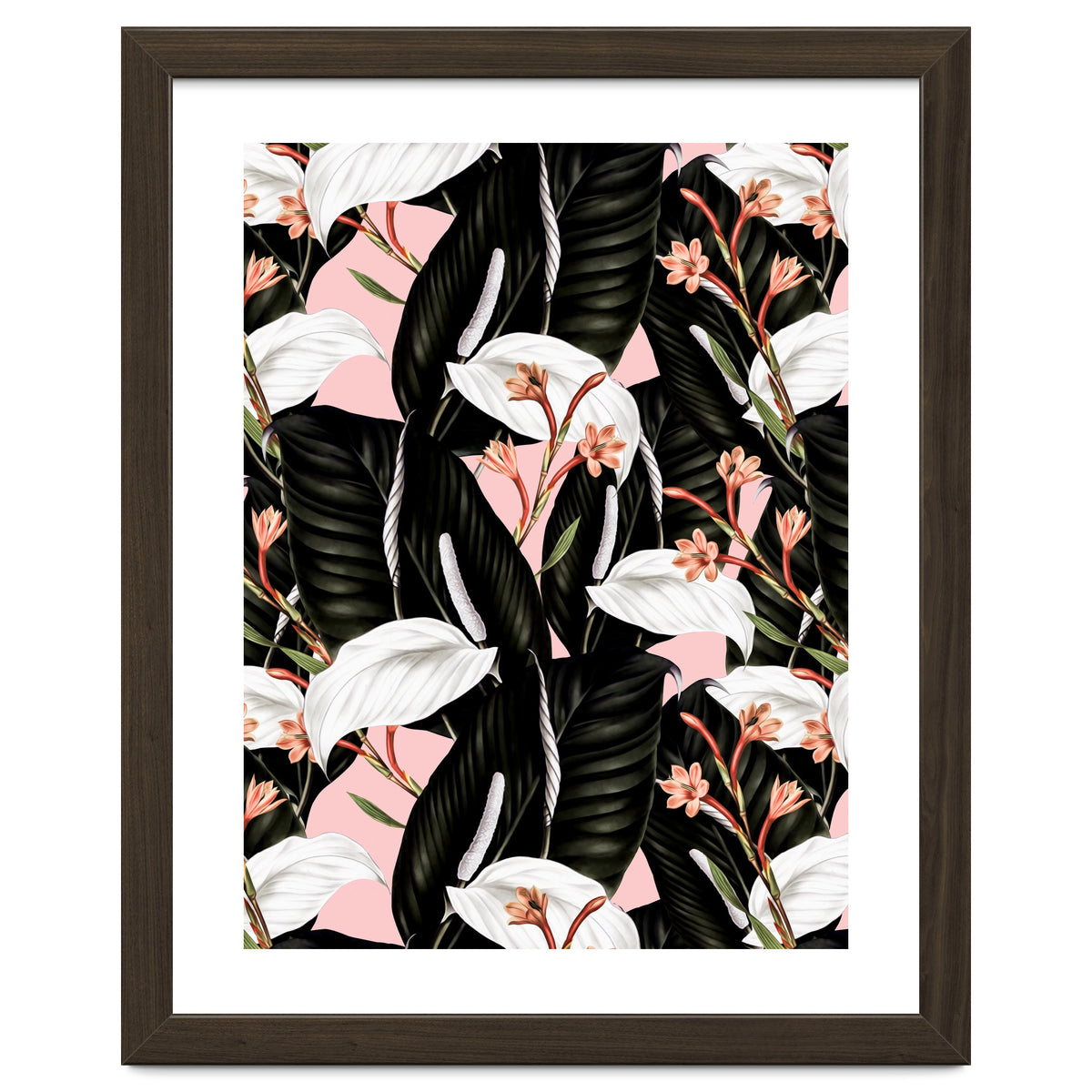 Flowery exotic botanical pink