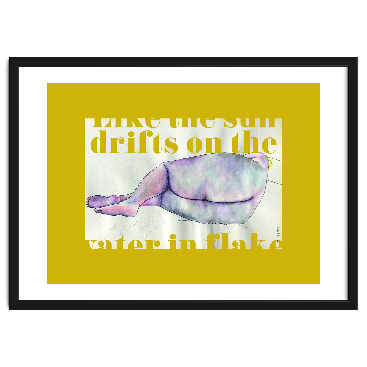 Like The Sun Drifts On The Water In Flakes