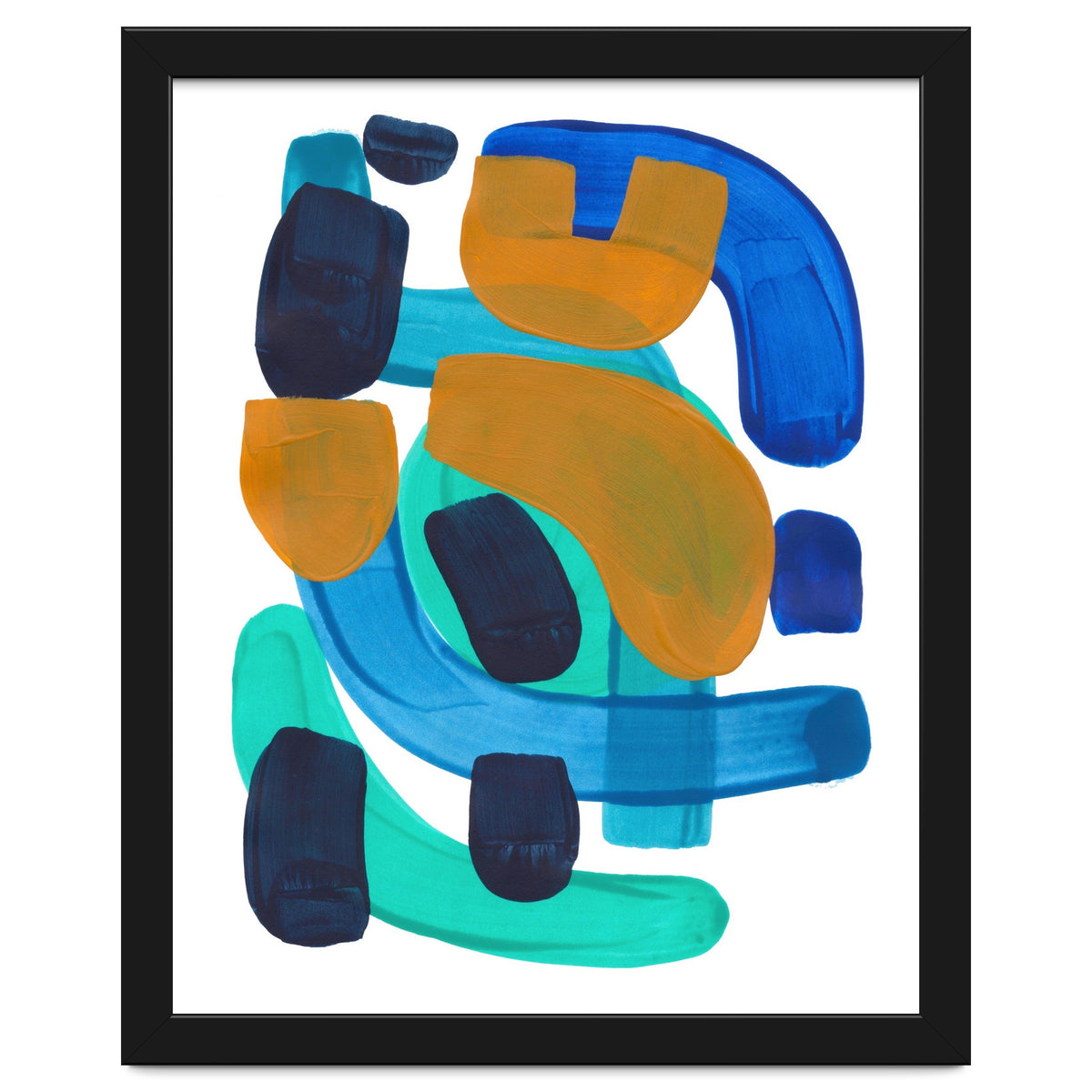 Marine Shapes Yellow Accent