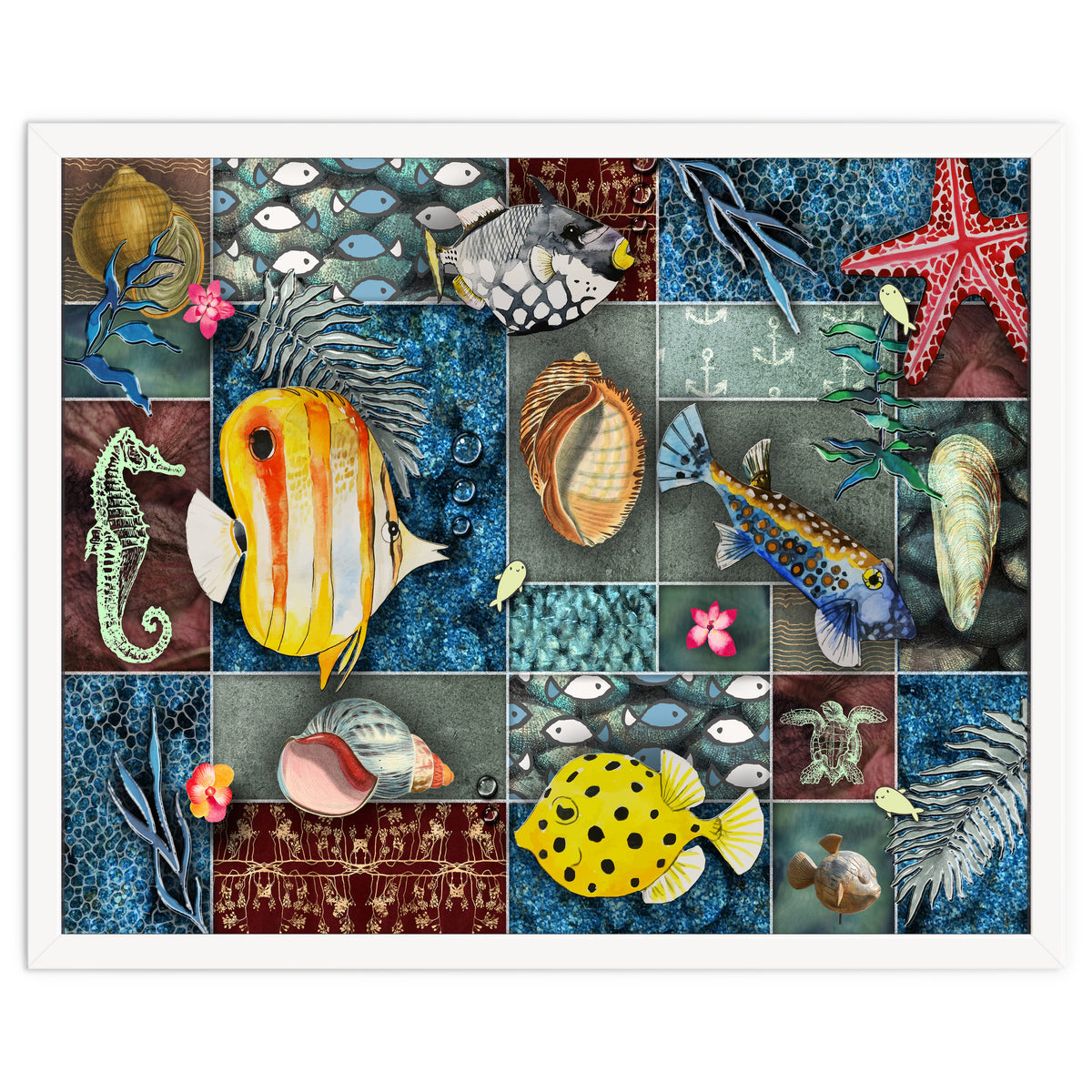 Sea Life Collage