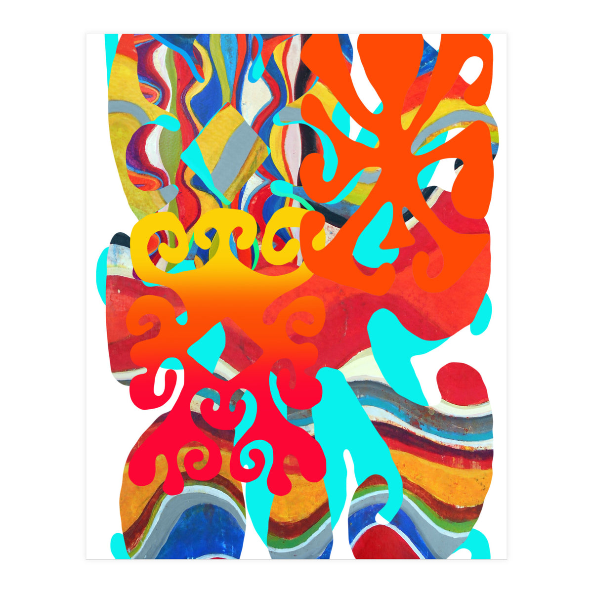 Pop Abstract Asimetrico 2 Copia (Print Only)