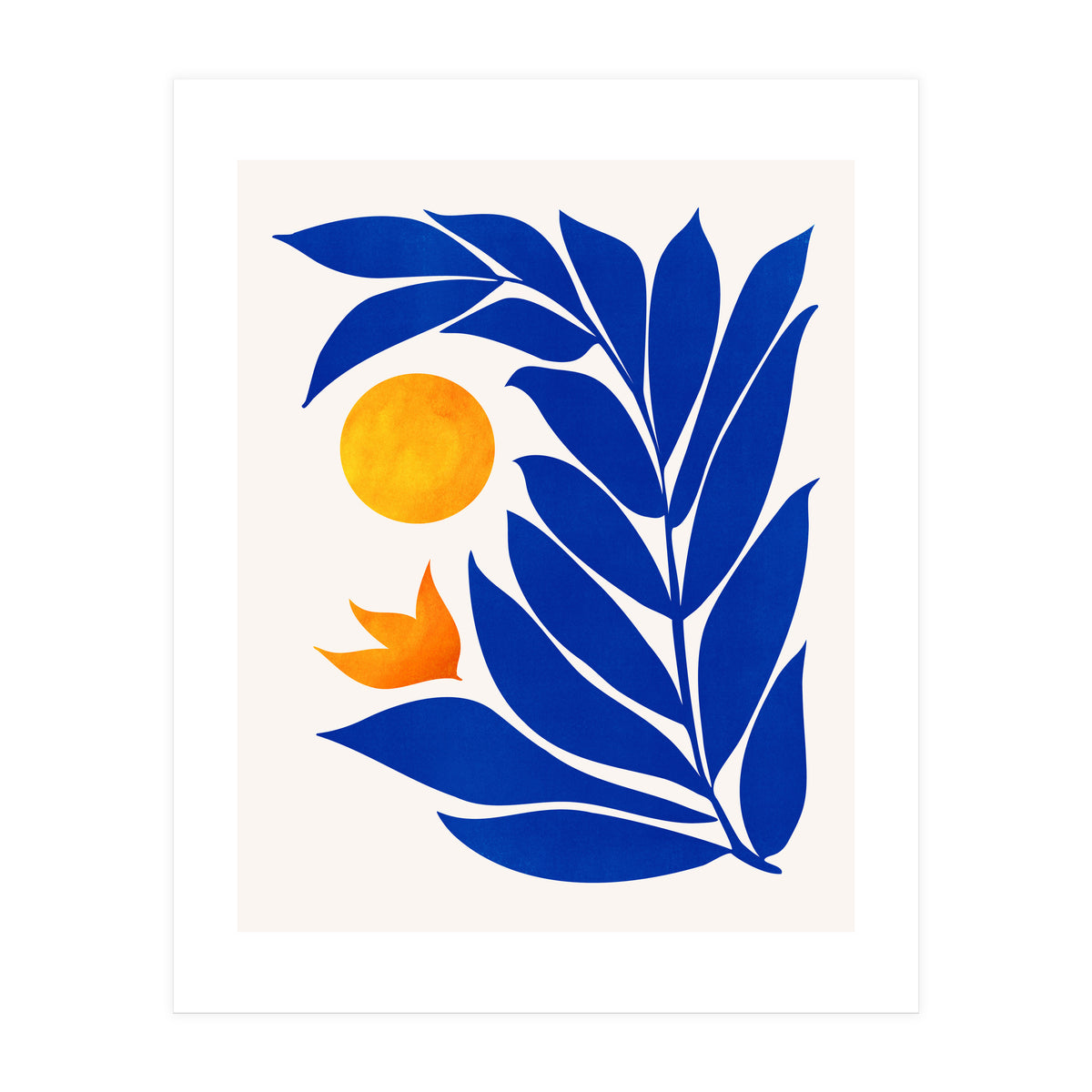 Indigo Garden Sunset (Print Only)