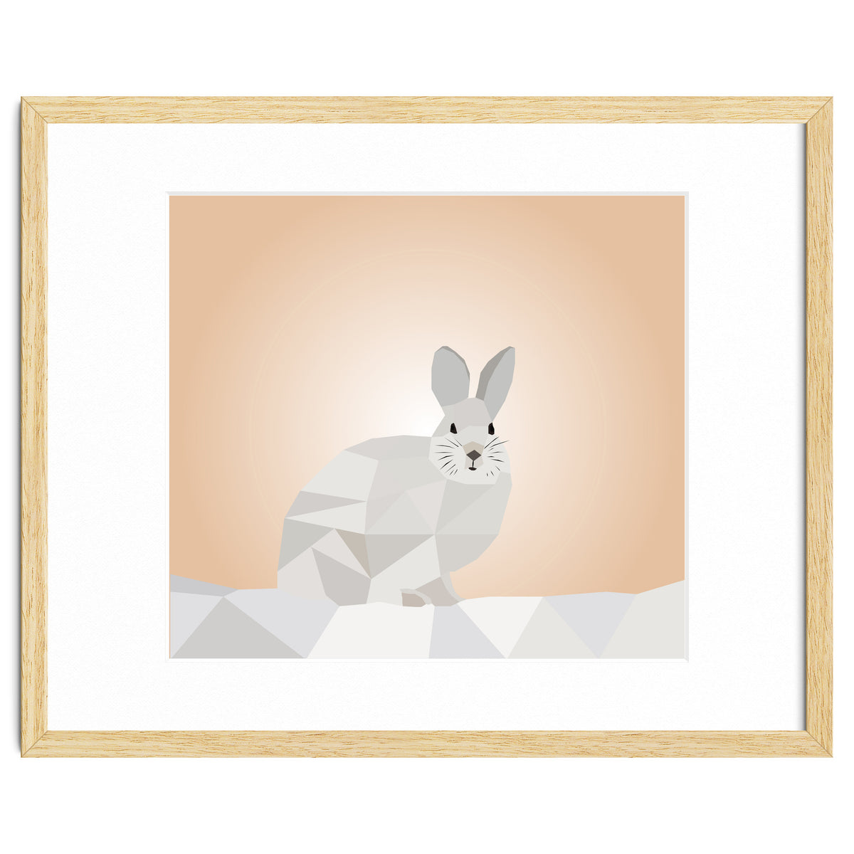 Rabbit Low Poly Art