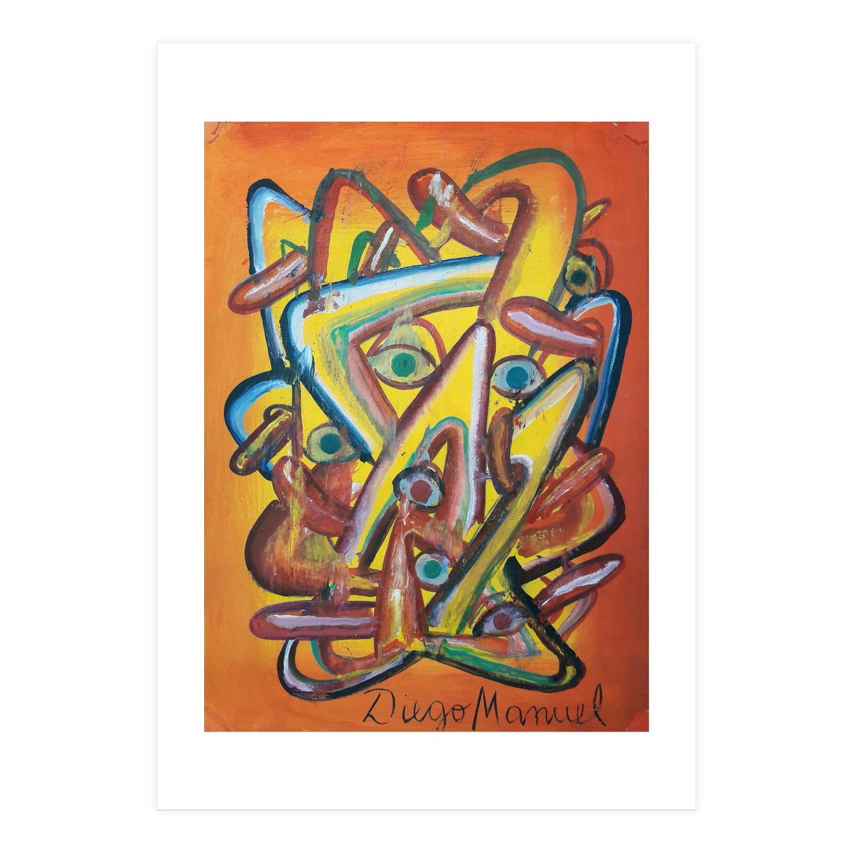 Formas Ojos Y Lenguas (Print Only)