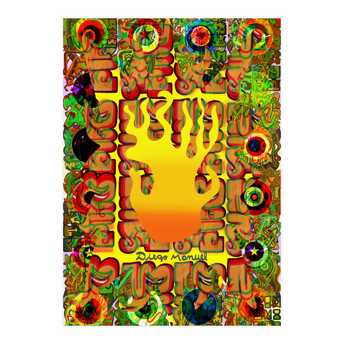 Fuego Y Graffiti 3 (Print Only)