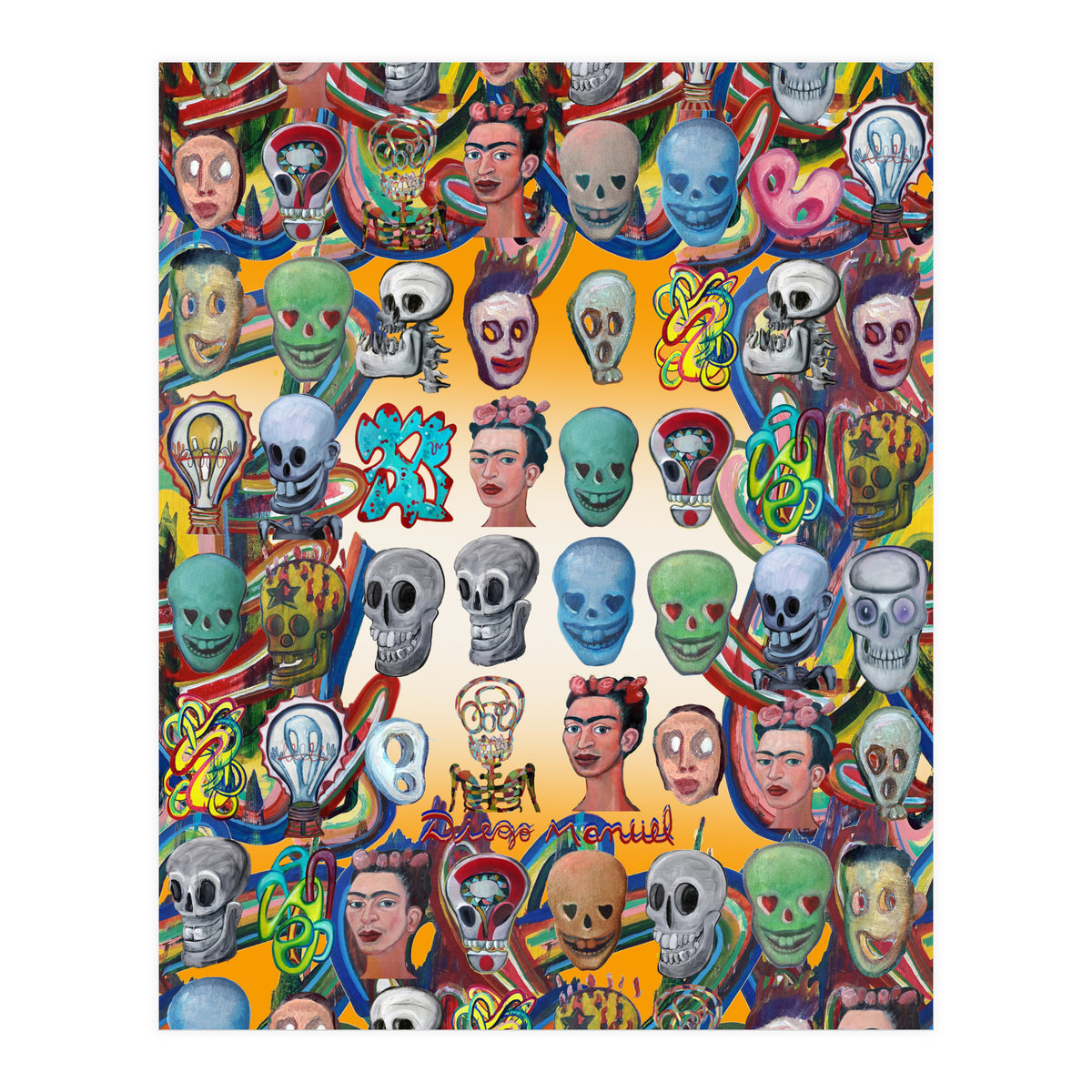 Calaveras Y Graffitis 2 (Print Only)