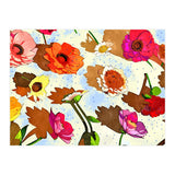 Floral Soul, Botanical Vintage Nature Plants, Polka Dots Flowers Blossom, Mid Century Modern Bohemian Painting (Print Only) thumbnail