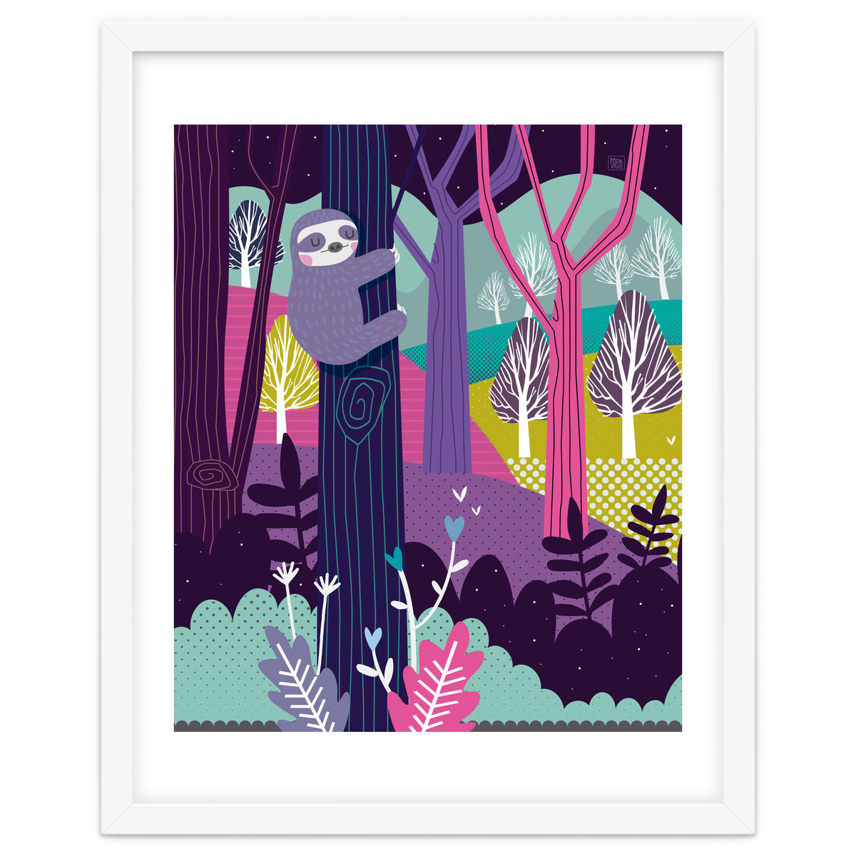 Sloth in the woods
