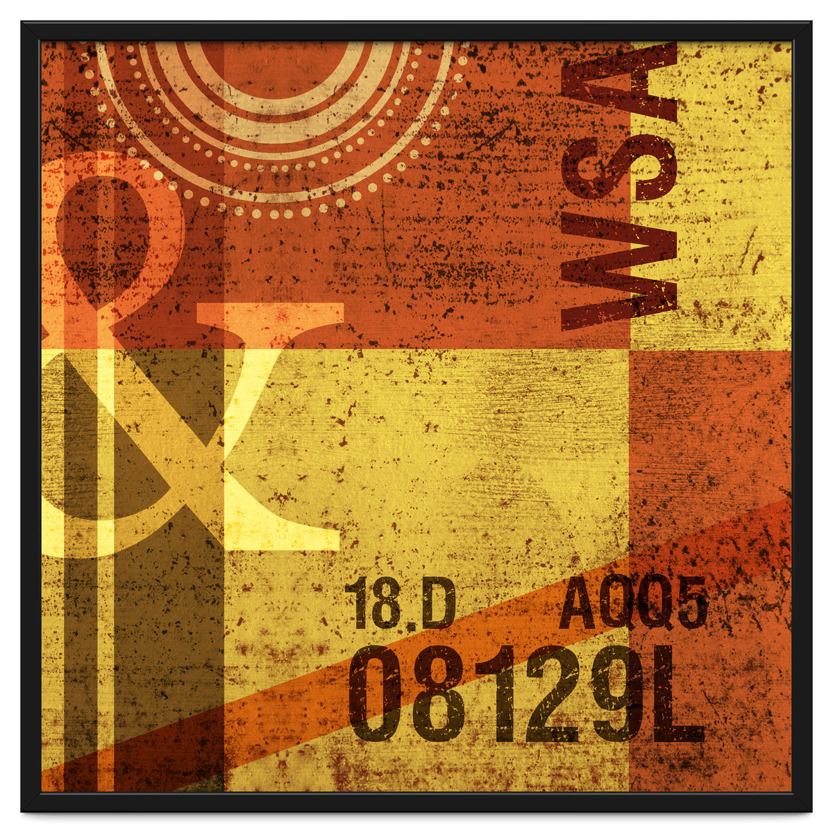 Abstract Industrial Yellow