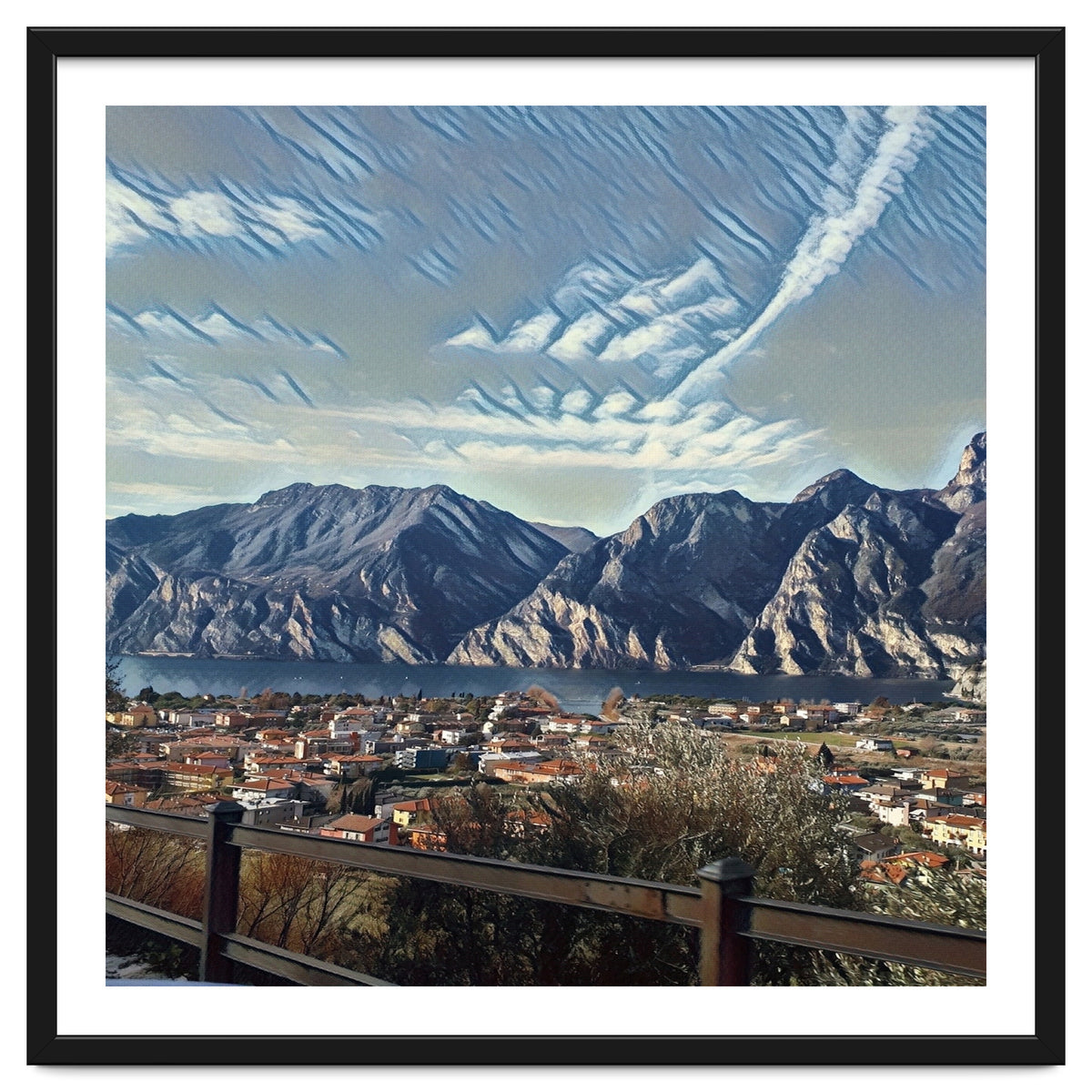 Side way to Lake Garda, Italy.