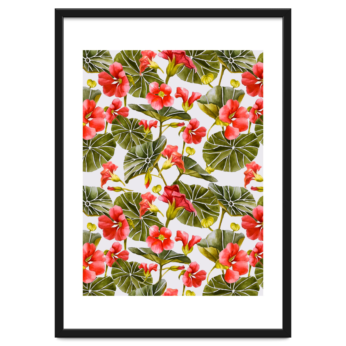 Nasturtiums watercolor 02