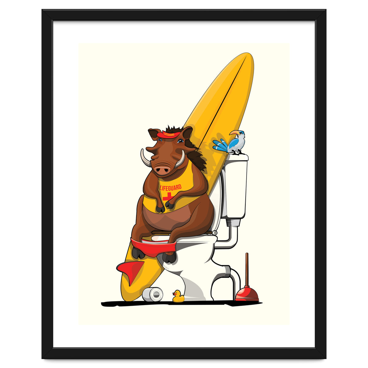 Warthog on the Toilet, Funny Bathroom Humour