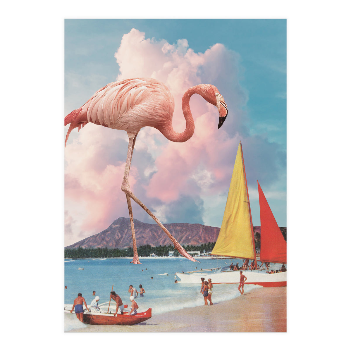 Flamingo Playground (Print Only)
