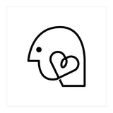 Head Heart_White (Print Only) thumbnail
