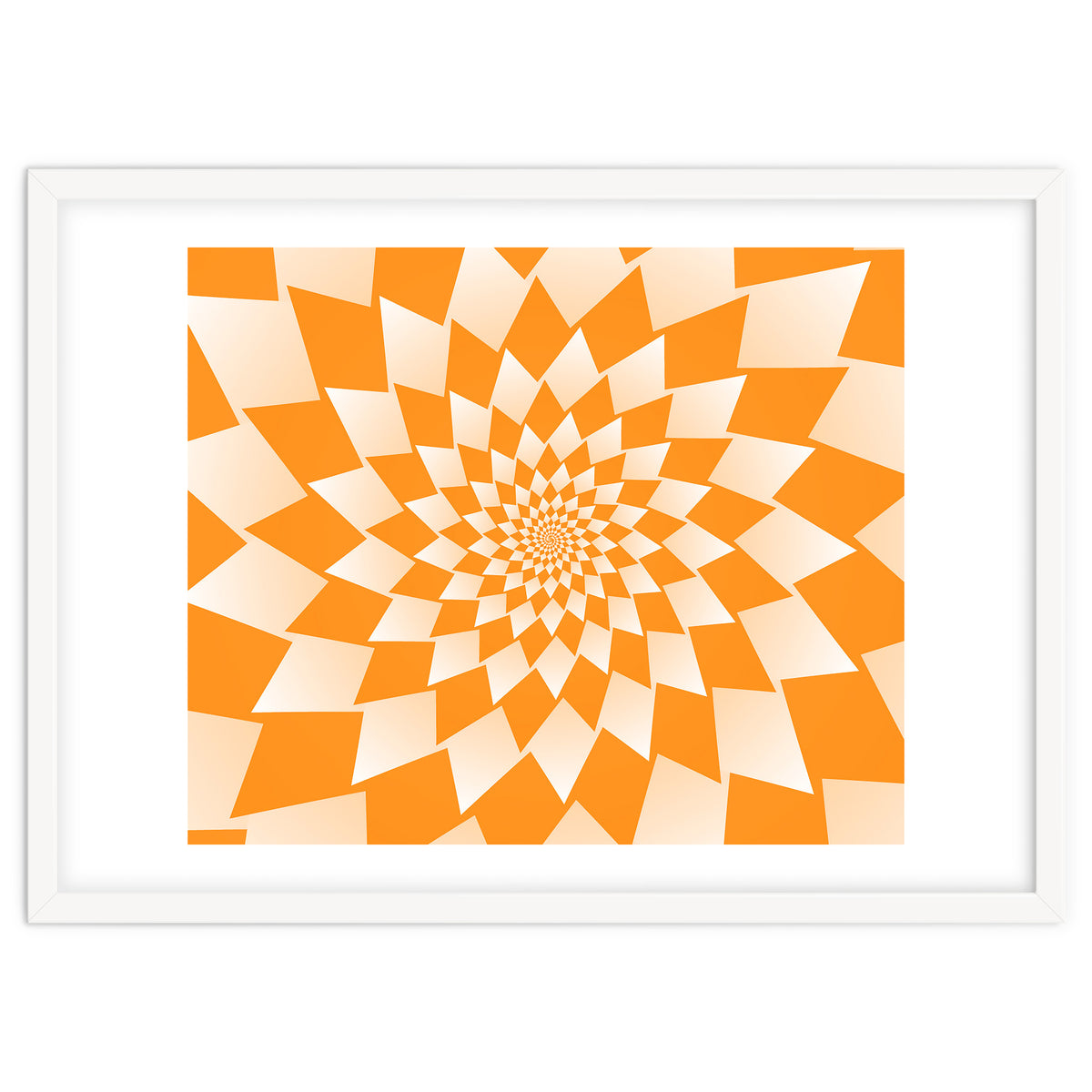 Abstract Orange Geometric