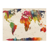 ALLOVER THE WORLD-Painted map (Print Only) thumbnail