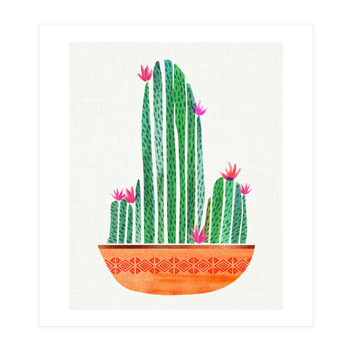 Tiny Cactus Blossoms (Print Only)