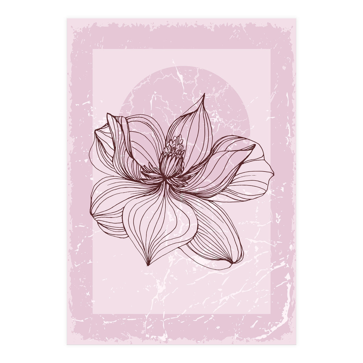 Modern Magnolia flower nature (Print Only)