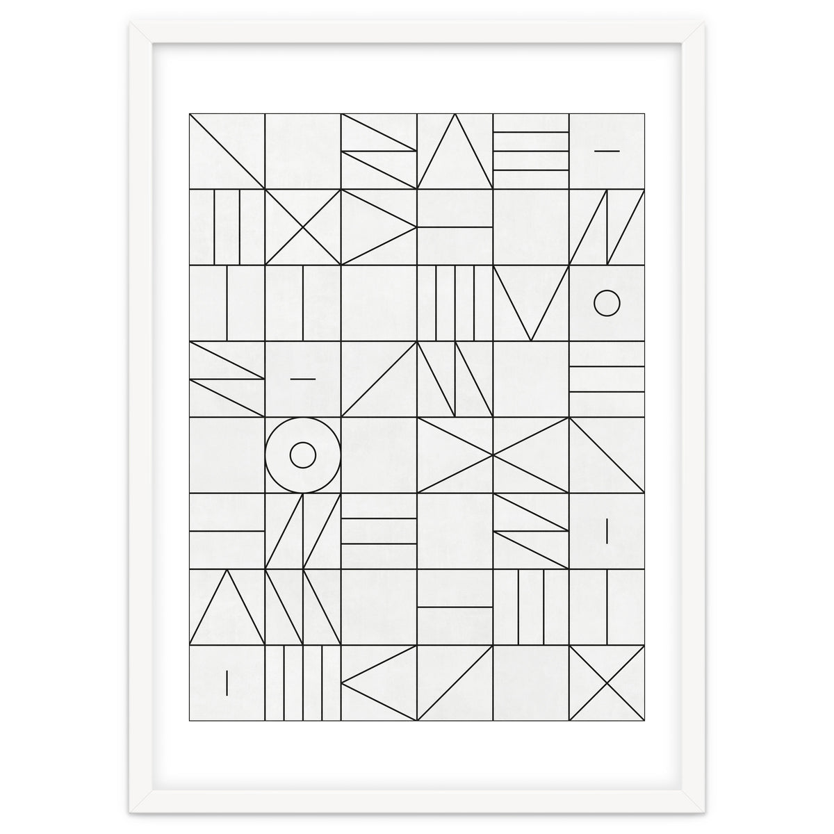 My Favorite Geometric Patterns No.1 - White