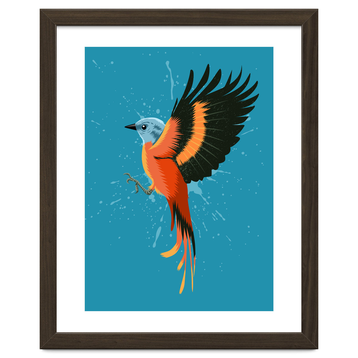 Tropical flying bird