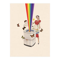 Rainbow Washing Machine (Print Only)