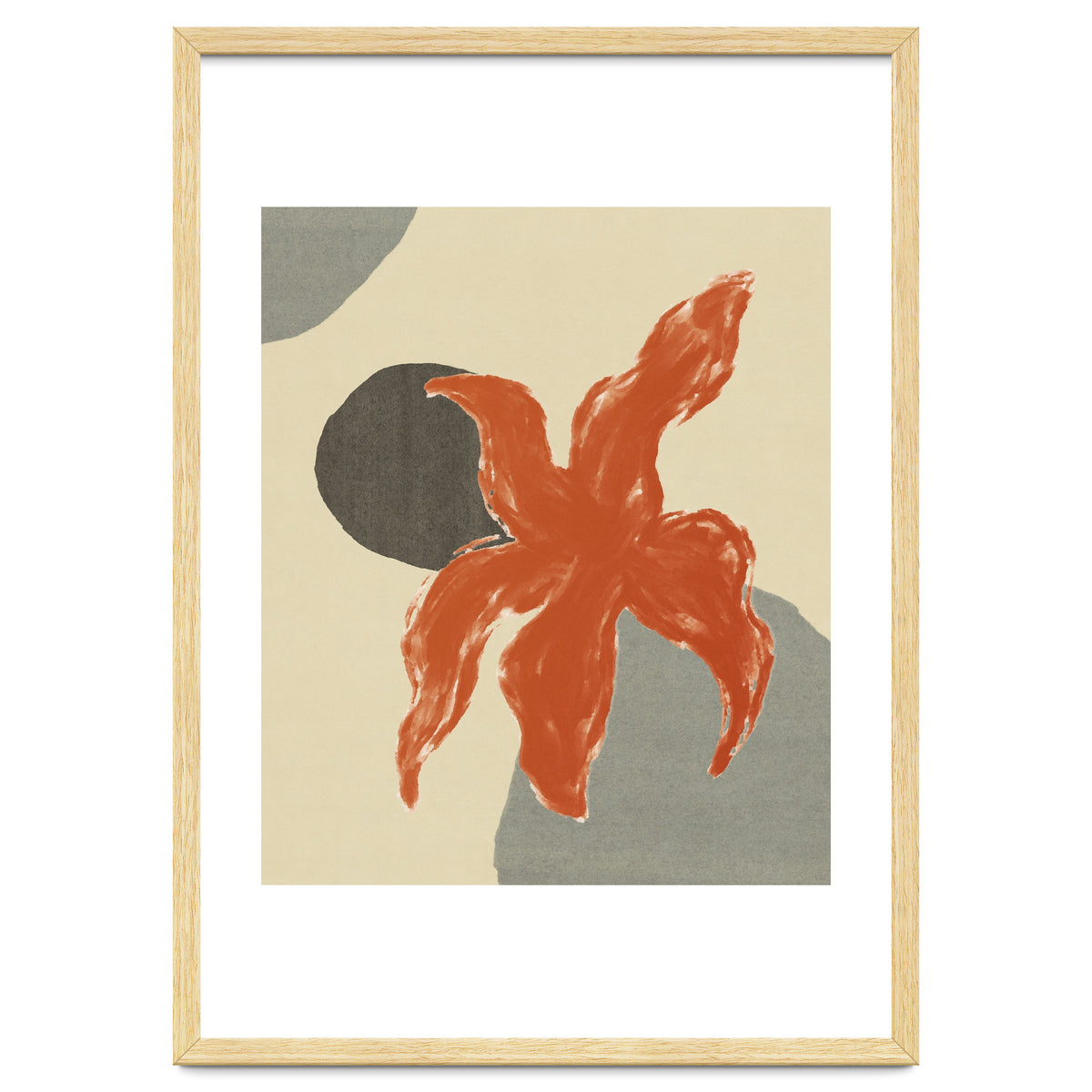 Wobbly Sea Star On Rocks \\ Abstract Composition