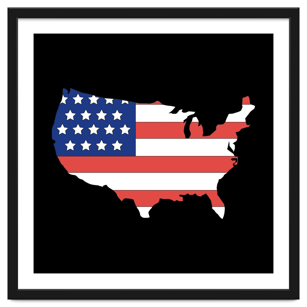 4th Of July, Patriot USA Map