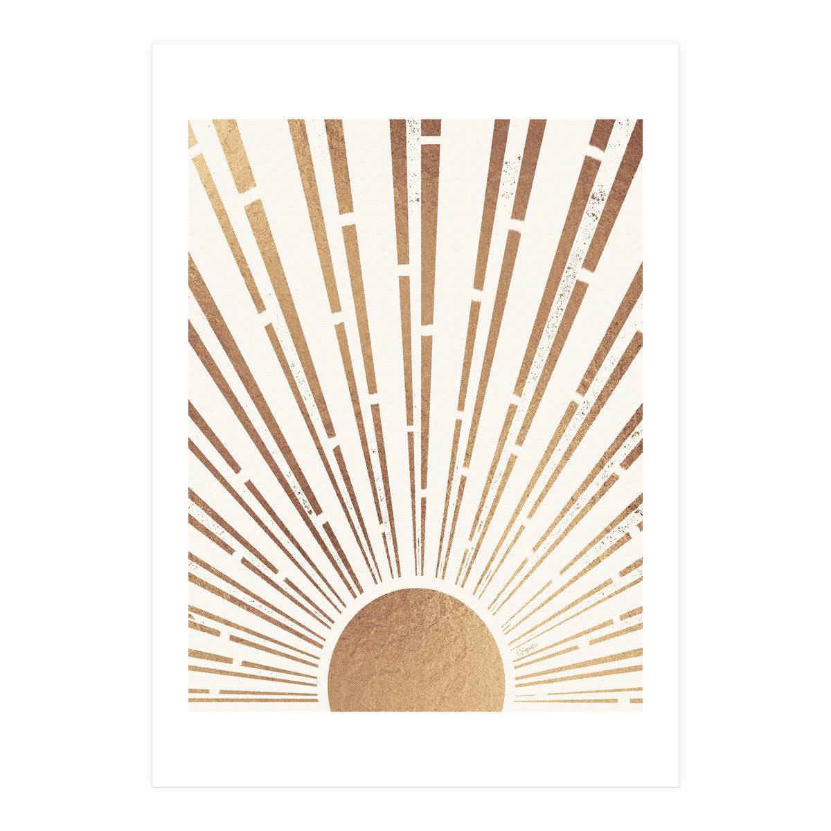 Sun Shines Inside You Gold (Print Only)