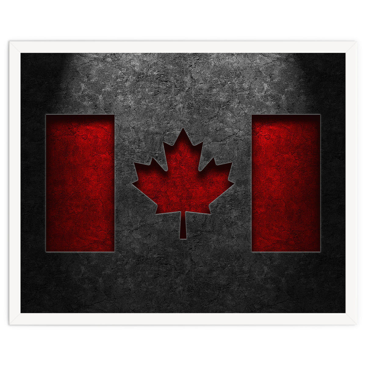 Canadian Flag Stone Texture