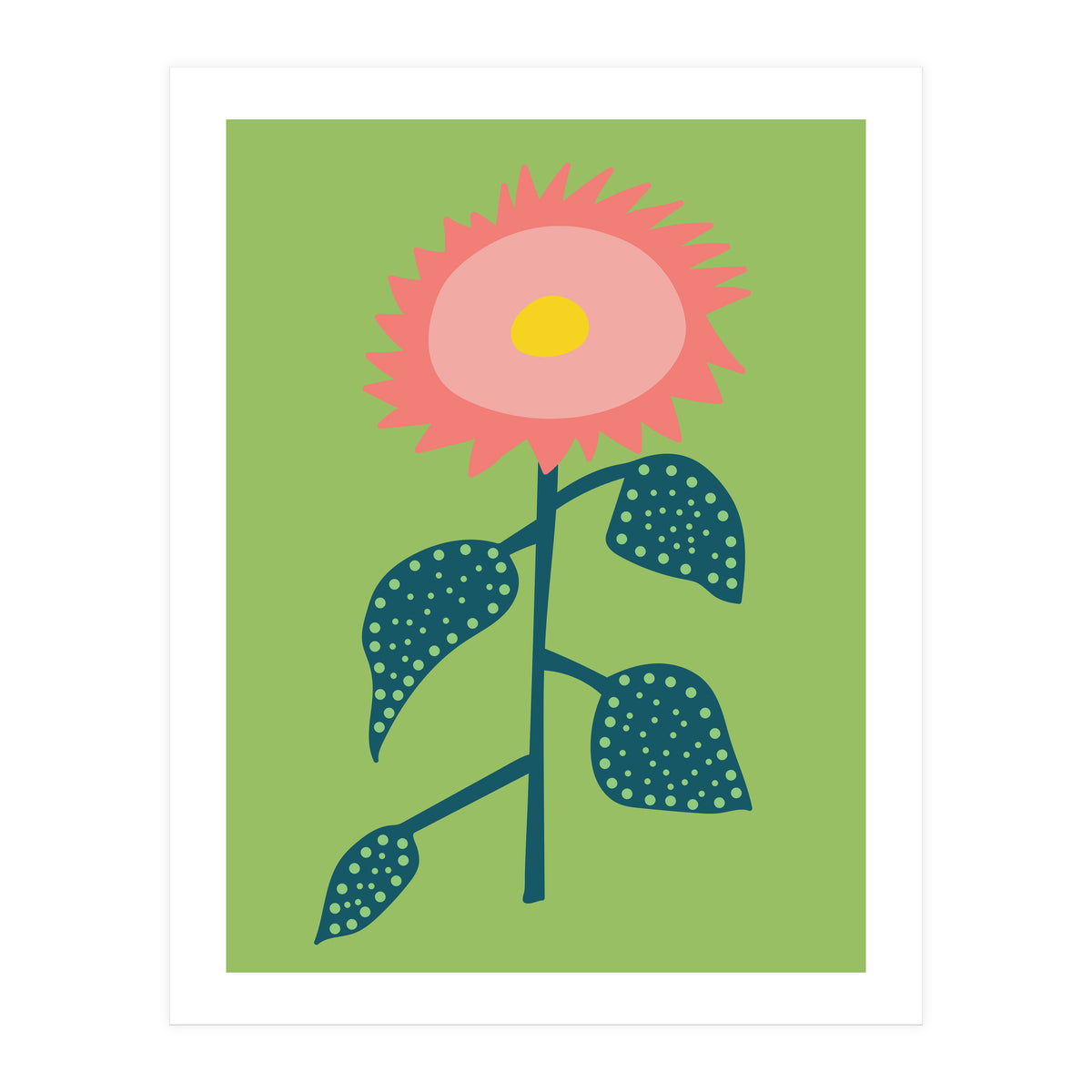 Abstract Sunflower Art (Print Only)