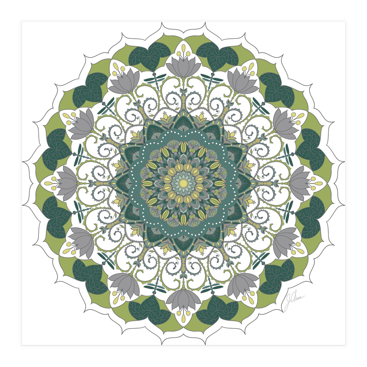 Elegant Mandala (Print Only)