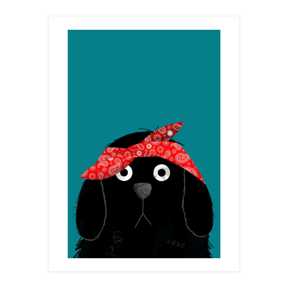 Doozal Dog Tupac (Print Only)