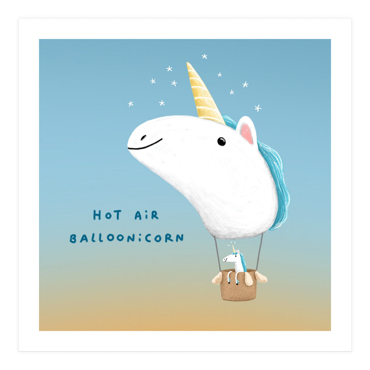 Hot Air Balloonicorn (Print Only)