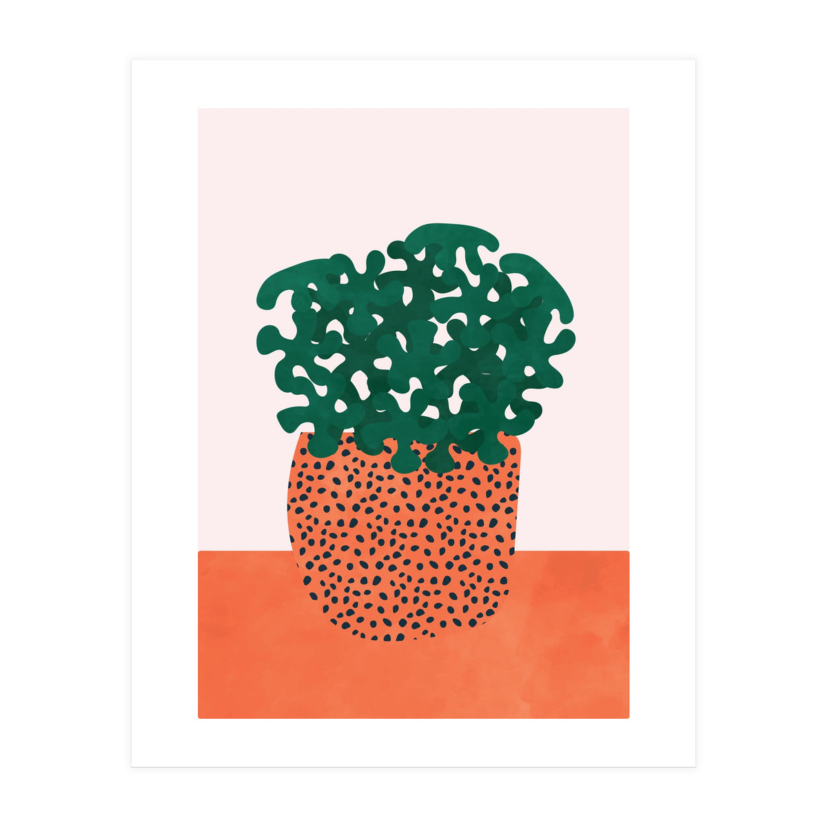 Retro Plant Vase (Print Only)