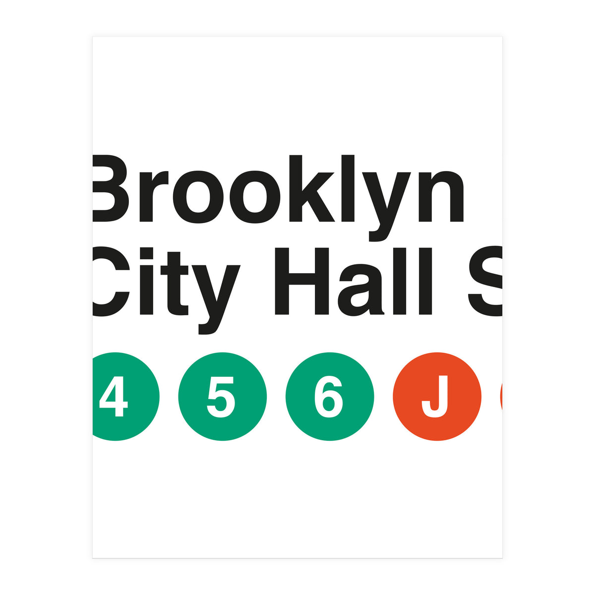 Vignelli's Subway Sign (Print Only)